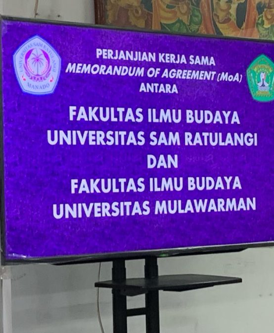 Fakultas Ilmu Budaya Unsrat dan Fakultas Ilmu Budaya Universitas Mulawarman Jalin Kerjasama